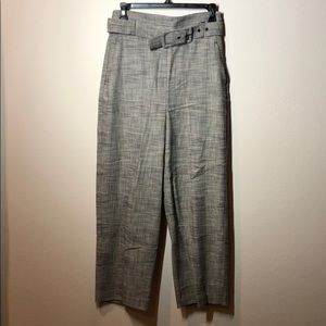 Zara High waist, belted dress pants.  Brand New.